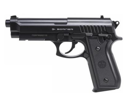 Пистолет страйкбольный Borner 92M (Beretta 92, металл, неподвижный затвор) 6 мм