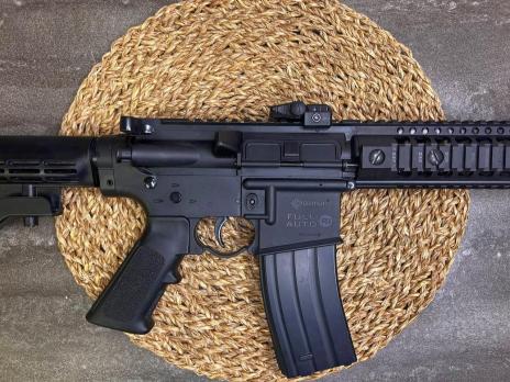 Пневматическая винтовка Crosman DPMS SBR Full Auto 4.5 мм (б/у, черная)
