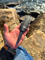 Туристический нож (EDC) Kizlyar Supreme Vran N690 StoneWash G-10