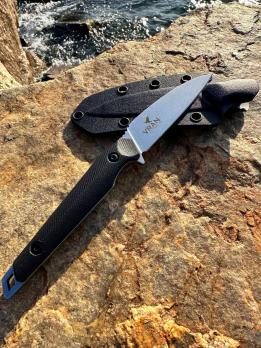 Туристический нож (EDC) Kizlyar Supreme Vran N690 StoneWash G-10