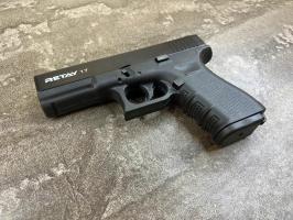 Пистолет охолощенный Retay Glock 17  (СХП Глок 17, 9мм РАК), черный