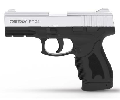 Пистолет охолощенный Retay PT24 Taurus (СХП Ретай РТ24, Таурус), хром